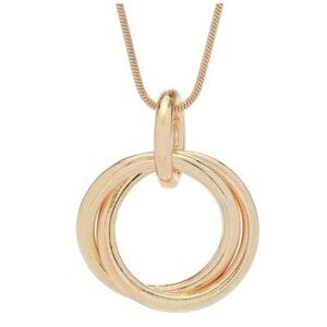 Double Link Pendant Necklace